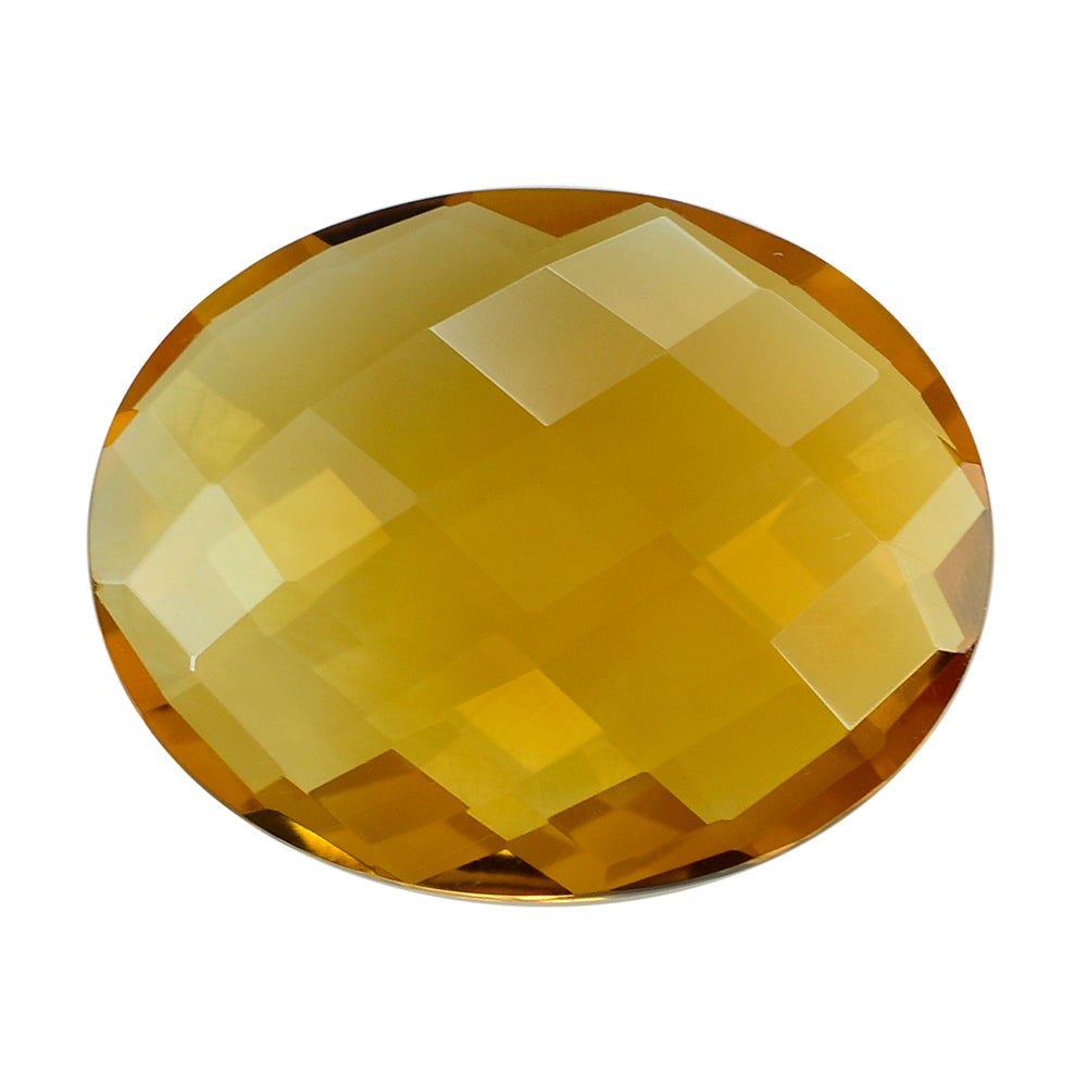 ORANGE CITRINE BRIOLETTE OVAL 20X16 MM 13.21 Cts.