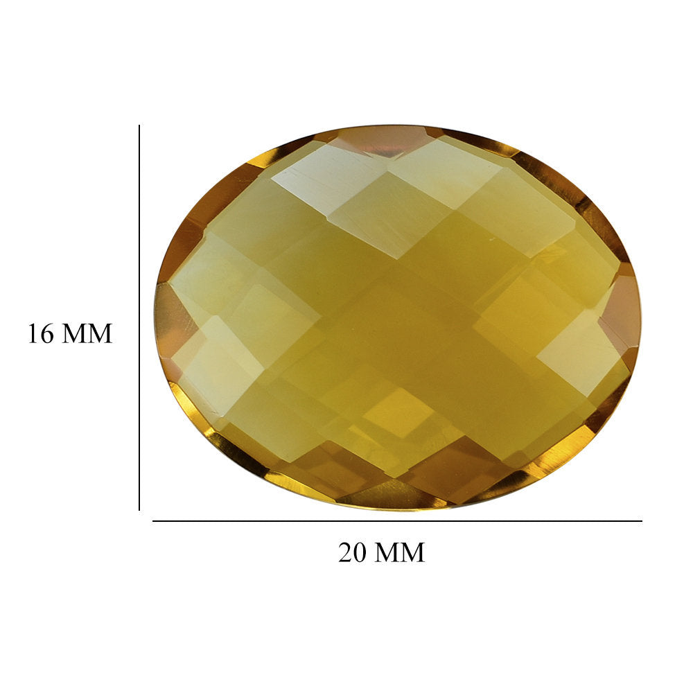 ORANGE CITRINE BRIOLETTE OVAL 20X16 MM 13.21 Cts.