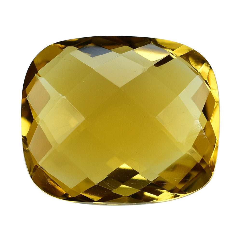 GOLDEN CITRINE BRIOLETTE CUSHION (TOP) 14X12MM 7.34 Cts.