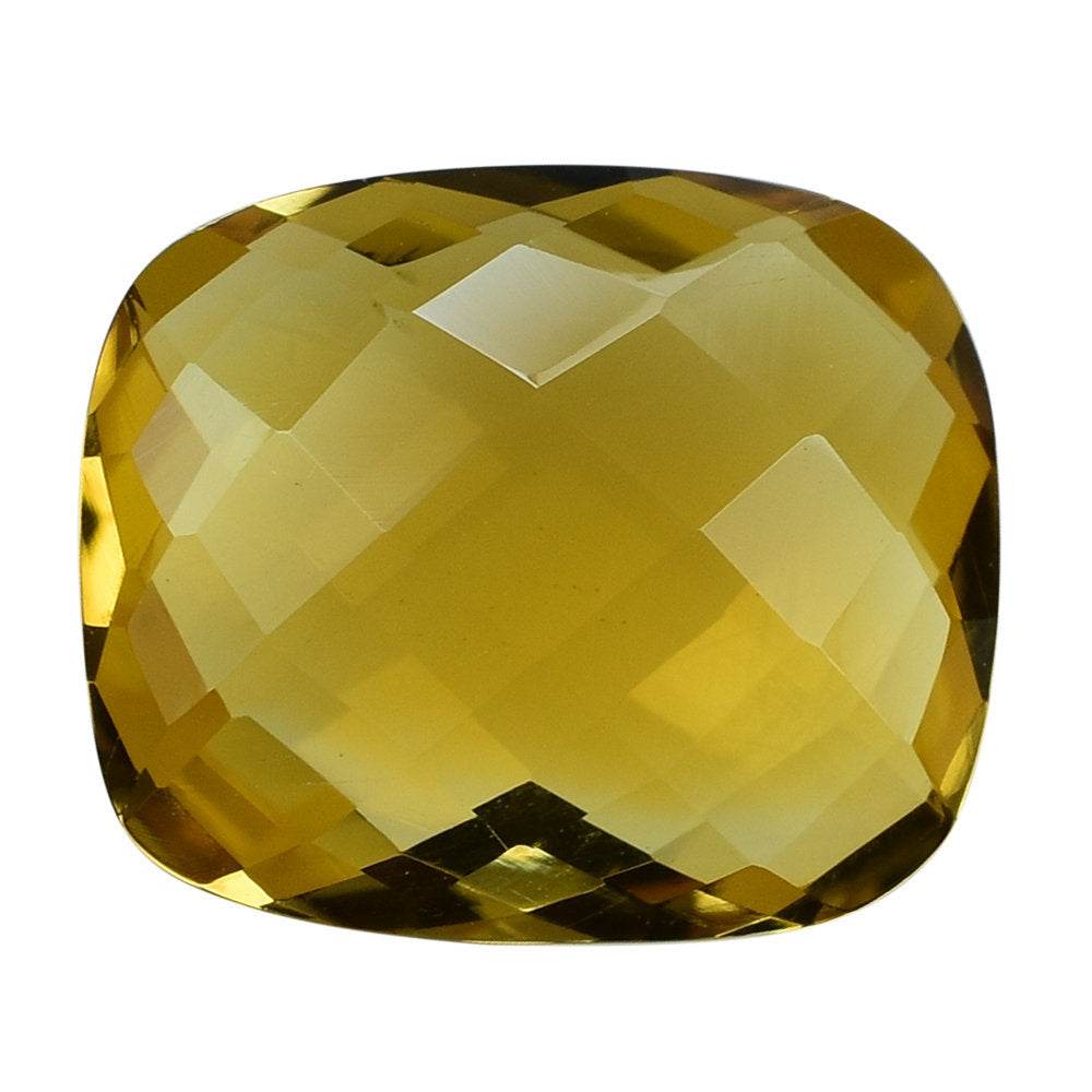 GOLDEN CITRINE BRIOLETTE CUSHION (TOP) 14X12MM 7.34 Cts.