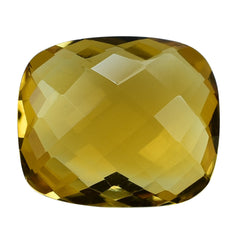 GOLDEN CITRINE BRIOLETTE CUSHION (TOP) 14X12MM 7.34 Cts.