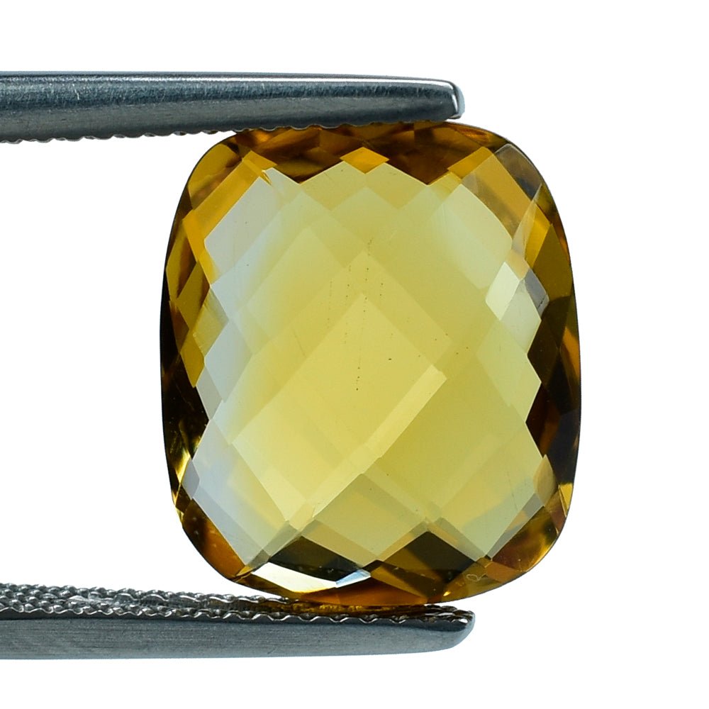 GOLDEN CITRINE BRIOLETTE CUSHION (TOP) 14X12MM 7.34 Cts.