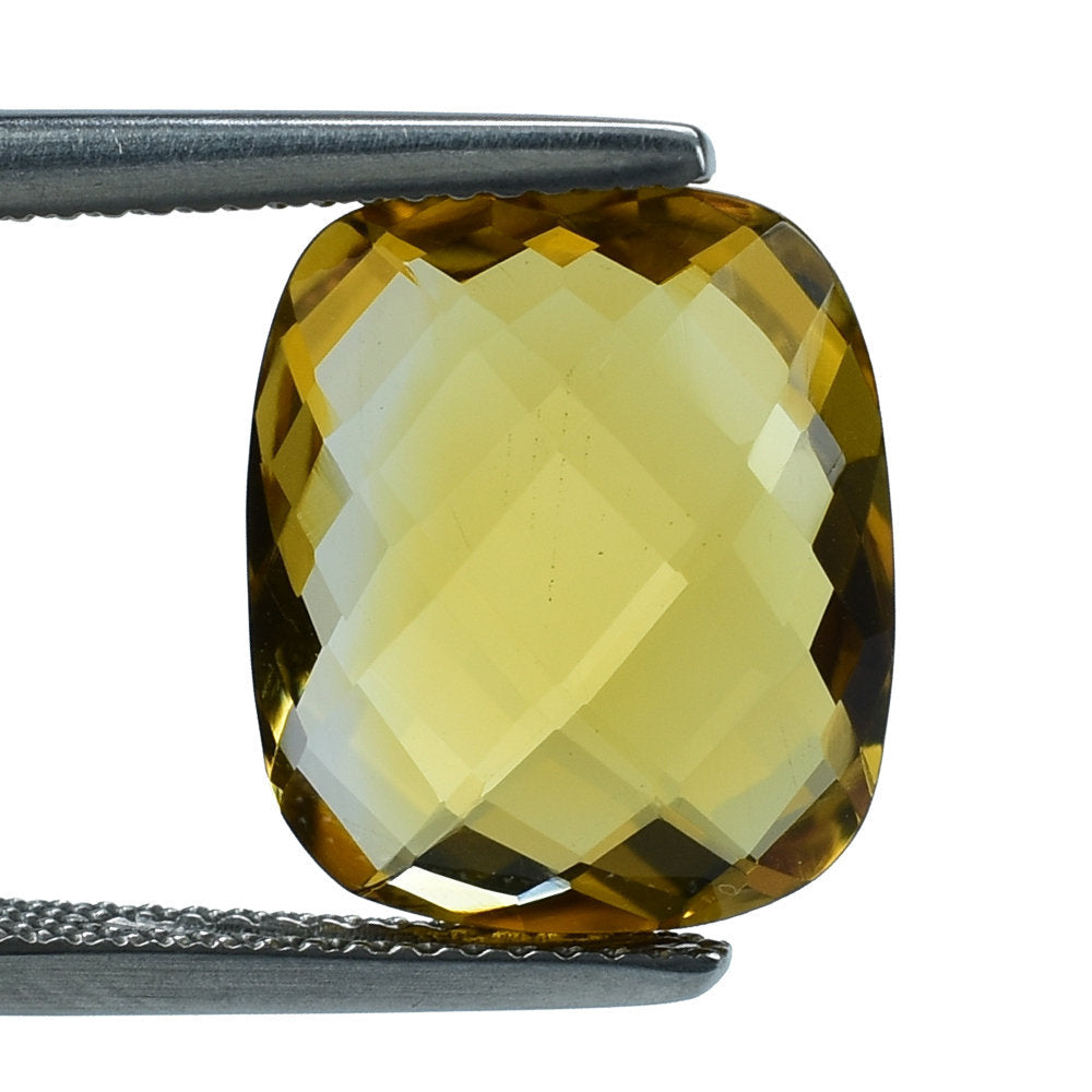 GOLDEN CITRINE BRIOLETTE CUSHION (TOP) 14X12MM 7.34 Cts.