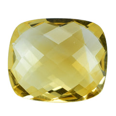 GOLDEN CITRINE BRIOLETTE CUSHION 14X12MM 7.08 Cts.