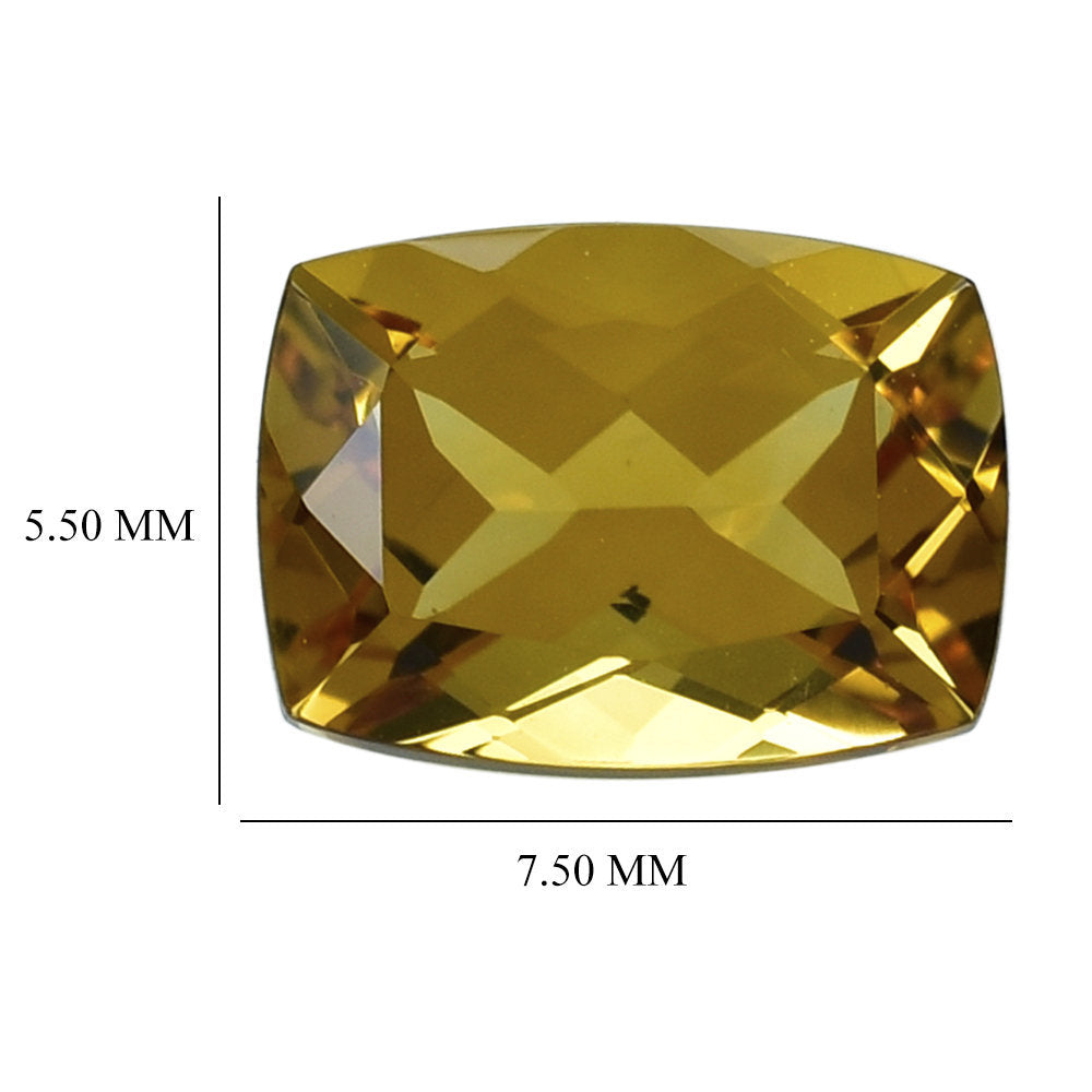 ORANGE CITRINE CUT CUSHION 7.50X5.50MM 1.22 Cts.