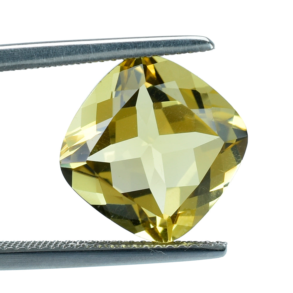 YELLOW CITRINE CUT CUSHION (C3/CLEAN) 12.00MM 6.00 Cts.