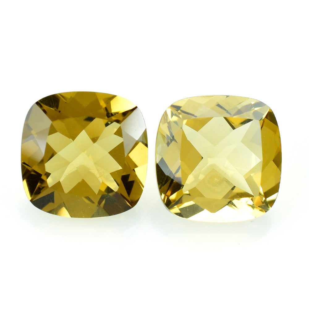 YELLOW CITRINE CUT CUSHION (C3/CLEAN) 12.00MM 6.00 Cts.