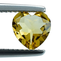 YELLOW CITRINE CUT HEART 7.00MM (C-3) 1.14 Cts.
