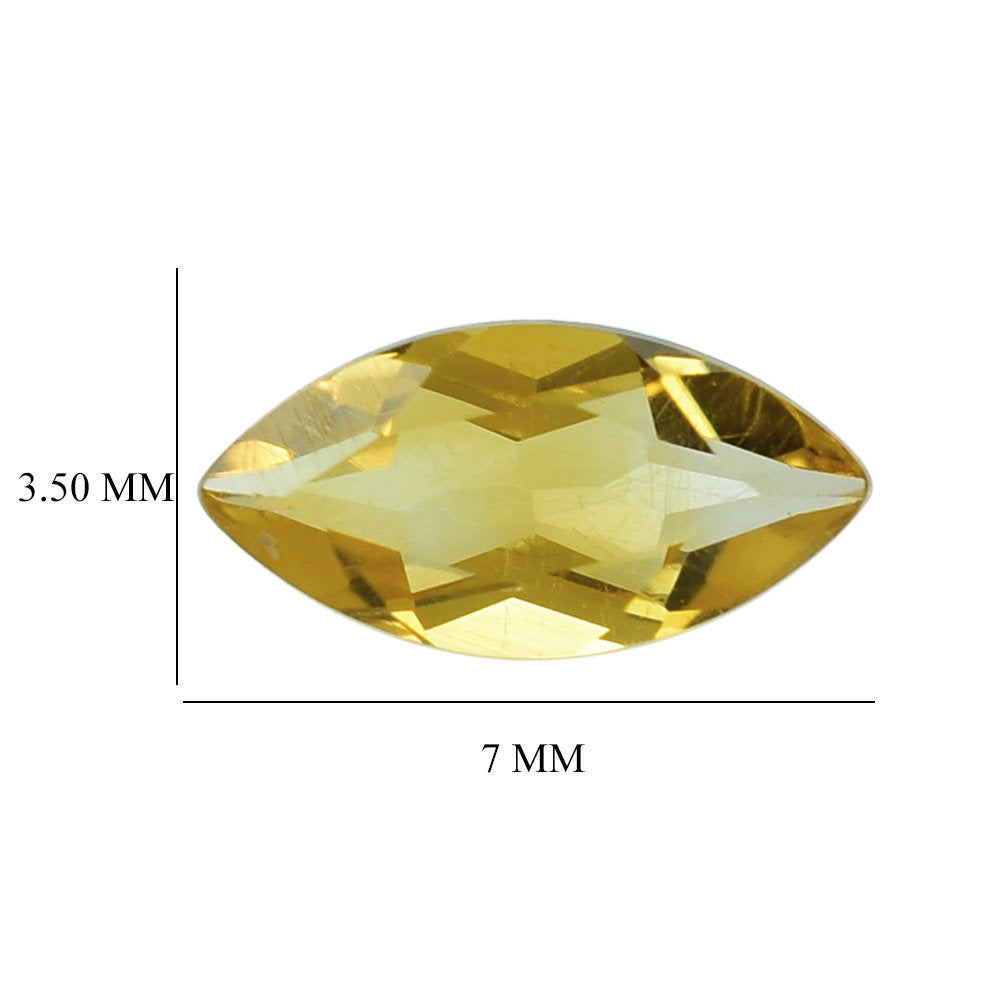 GOLDEN CITRINE CUT MARQUISE 7X3.50MM 0.31 Cts.