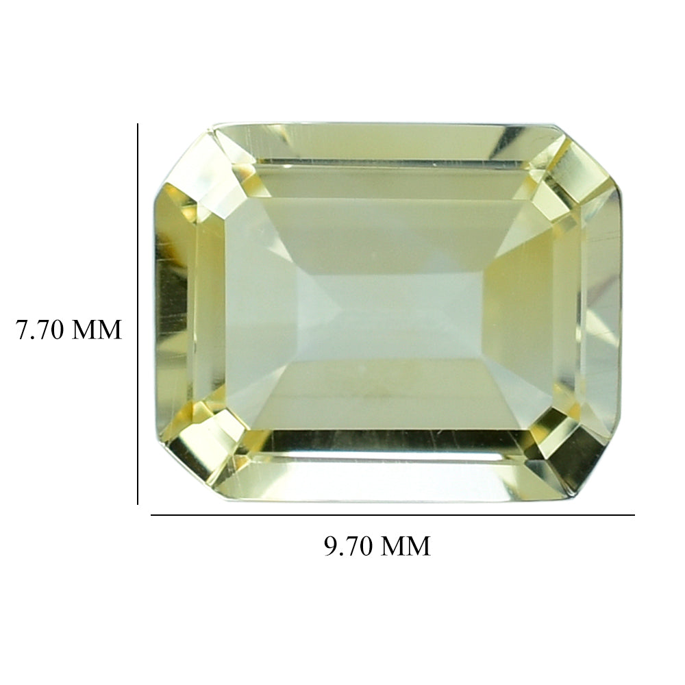 YELLOW CITRINE CUT OCTAGON 9.70X7.70MM 2.73 Cts.