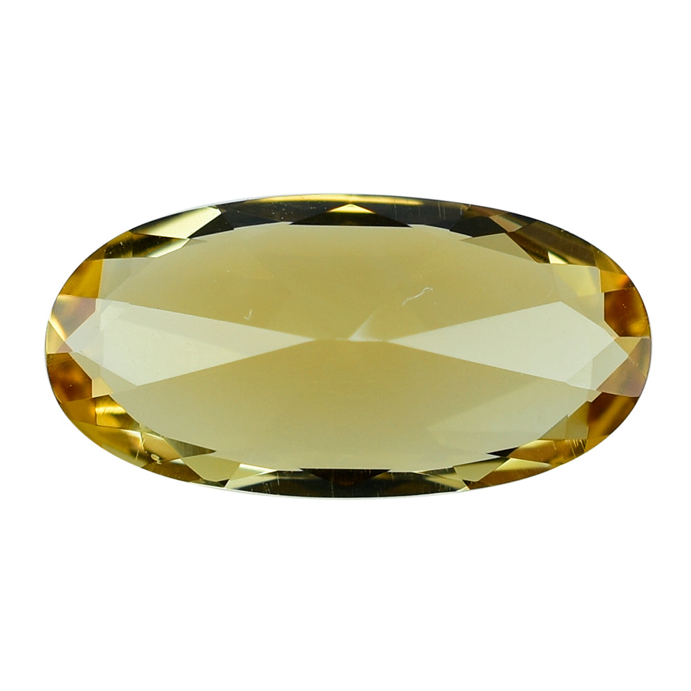YELLOW CITRINE CUT OVAL 14X7MM 2.58 Cts.