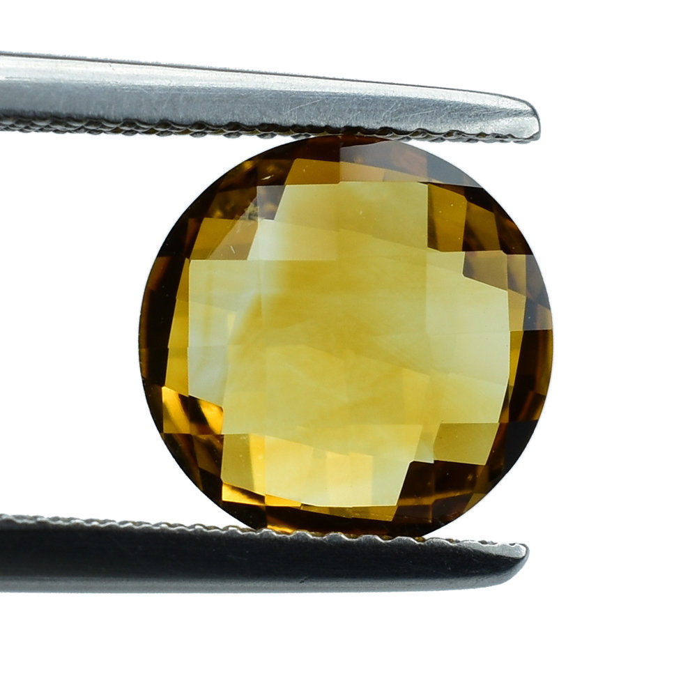 ORANGE CITRINE BRIOLETTE ROUND 10.00MM 2.70 Cts.