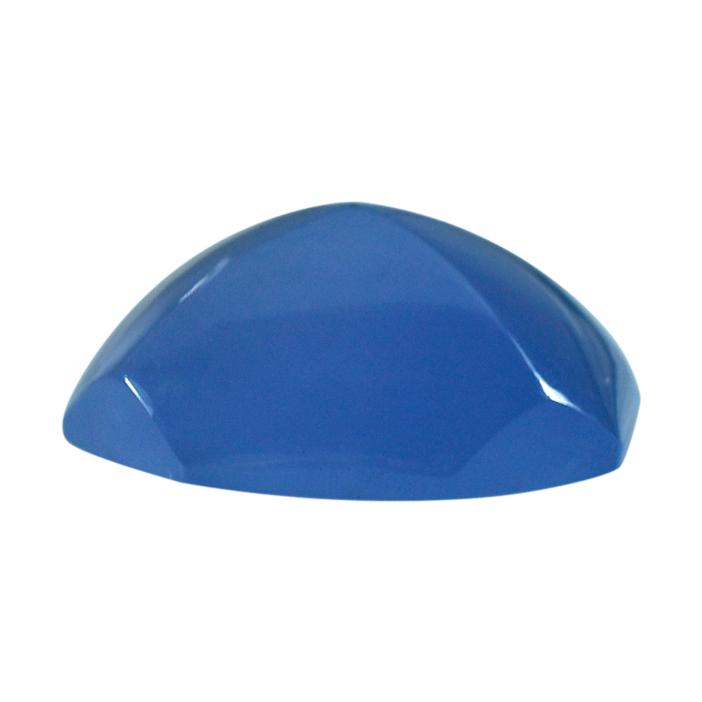 NATURAL AFRICAN BLUE CHALCEDONY SQUARE - OCTAGON CAB 16MM 12.30 Cts.