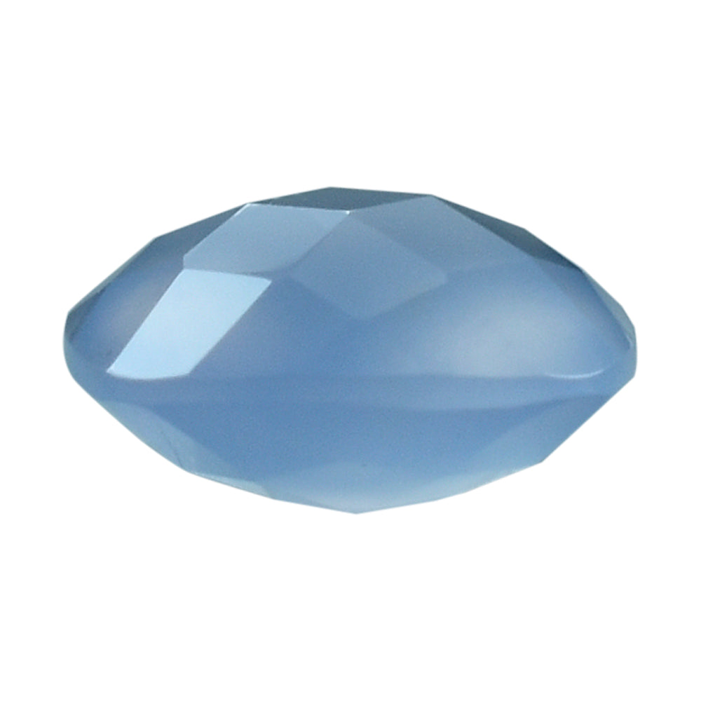 NATURAL AFRICAN BLUE CHALCEDONY BRIOLETTE CUSHION 8MM 1.87Cts.