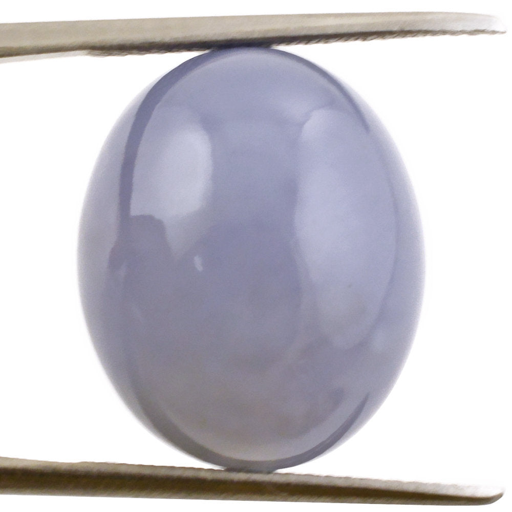 AFRICAN CHALCEDONY PLAIN OLIVE (HALF DRILL) 18X15MM 28.12 Cts.