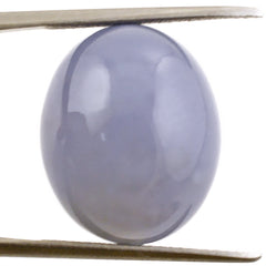 AFRICAN CHALCEDONY PLAIN OLIVE (HALF DRILL) 18X15MM 28.12 Cts.