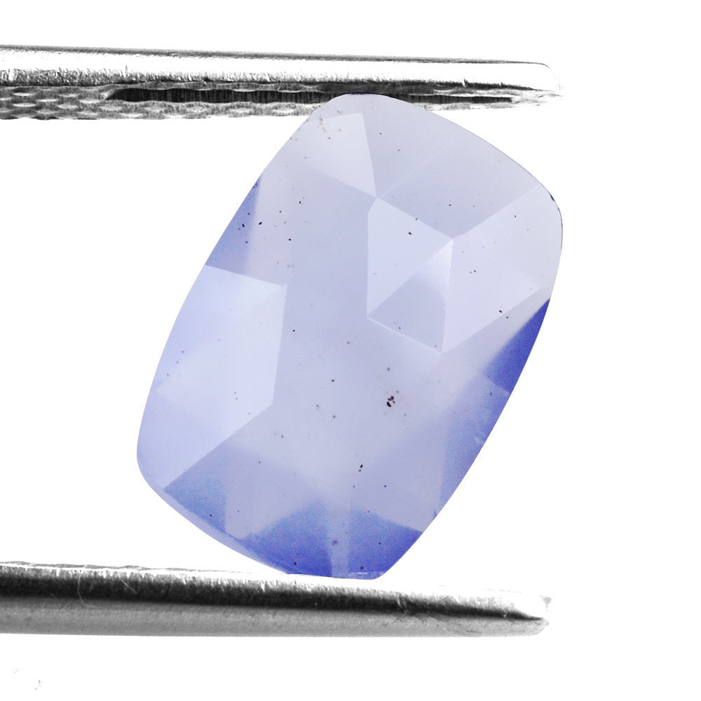 AFRICAN CHALCEDONY ROSE CUT BRIOLETTE CUSHION 12X8MM 2.54 Cts.