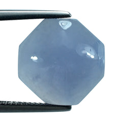 NATURAL AFRICAN BLUE CHALCEDONY SQUARE - OCTAGON CAB 14MM 7.71 Cts.