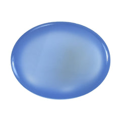 DYED BLUE CHALCEDONY OVAL CAB 9X7MM 1.94 Cts.