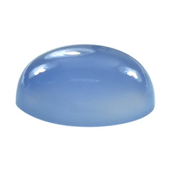 DYED BLUE CHALCEDONY OVAL CAB 12X10MM 5.05 Cts.