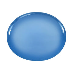 DYED BLUE CHALCEDONY OVAL CAB 12X10MM 5.05 Cts.