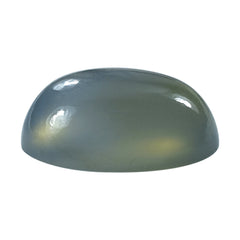 DYED BLUE CHALCEDONY OVAL CAB 10X8MM 2.68 Cts.