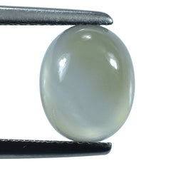 DYED BLUE CHALCEDONY OVAL CAB 10X8MM 2.68 Cts.