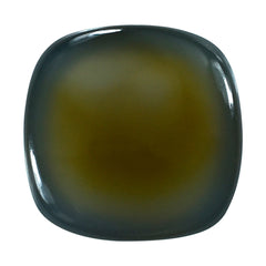 DYED BLUE CHALCEDONY CUSHION CAB 10MM 4.80 Cts.