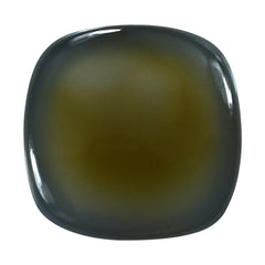 DYED BLUE CHALCEDONY CUSHION CAB 10MM 4.80 Cts.