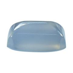 DYED BLUE CHALCEDONY OCTAGON CAB 8X6MM 1.82 Cts.