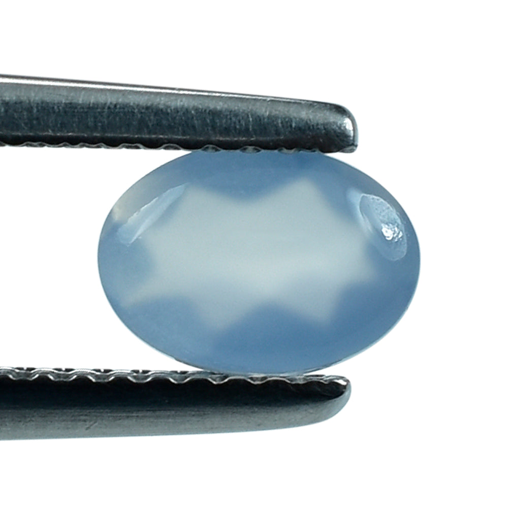 NATURAL CHALCEDONY BUFFTOP OVAL 7X5MM 0.74 Cts.