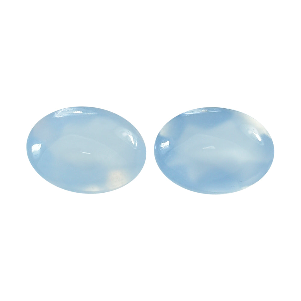 NATURAL CHALCEDONY BUFFTOP OVAL 7X5MM 0.74 Cts.