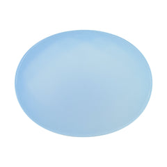 NATURAL CHALCEDONY CHECKER OVAL CAB 24X19MM 28.93 Cts.