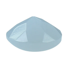 NATURAL CHALCEDONY BUFFTOP ROUND 6.50MM 0.96 Cts.