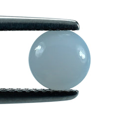 NATURAL CHALCEDONY BUFFTOP ROUND 6.50MM 0.96 Cts.