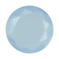 NATURAL CHALCEDONY BOTH SIDE TABLE CUT ROUND 8.00MM 1.12 Cts.