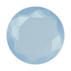 NATURAL CHALCEDONY BOTH SIDE TABLE CUT ROUND 8.00MM 1.12 Cts.