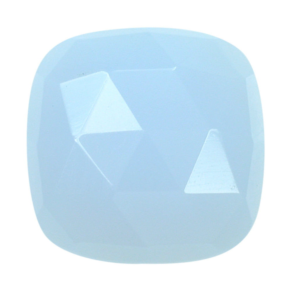 NATURAL CHALCEDONY ROSE CUT CUSHION CAB 12MM 5.23 Cts.