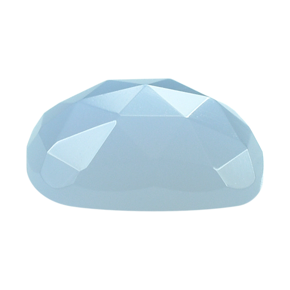 NATURAL CHALCEDONY ROSE CUT CUSHION CAB 12MM 5.23 Cts.