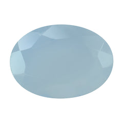 NATURAL CHALCEDONY BOTH SIDE TABLE CUT OVAL 14X10MM 2.83 Cts.