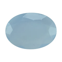 NATURAL CHALCEDONY BOTH SIDE TABLE CUT OVAL 14X10MM 2.83 Cts.