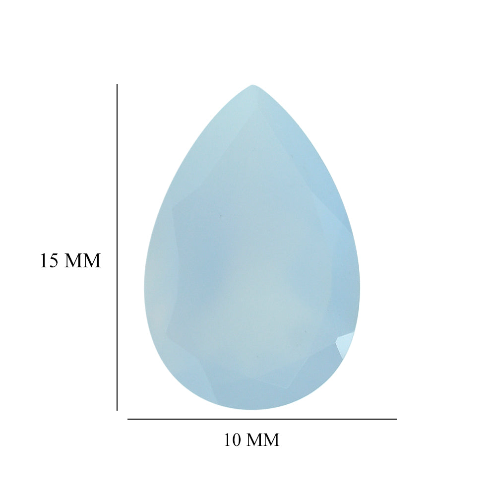 NATURAL CHALCEDONY CUT PEAR 15X10MM 4.88 Cts.