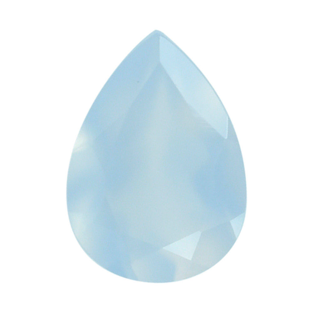 NATURAL CHALCEDONY CUT PEAR 7X5MM 0.60 Cts.