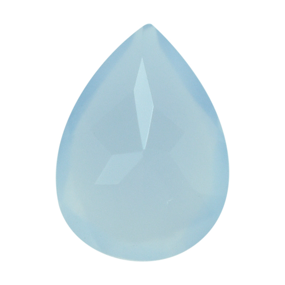 NATURAL CHALCEDONY CUT PEAR 7X5MM 0.60 Cts.