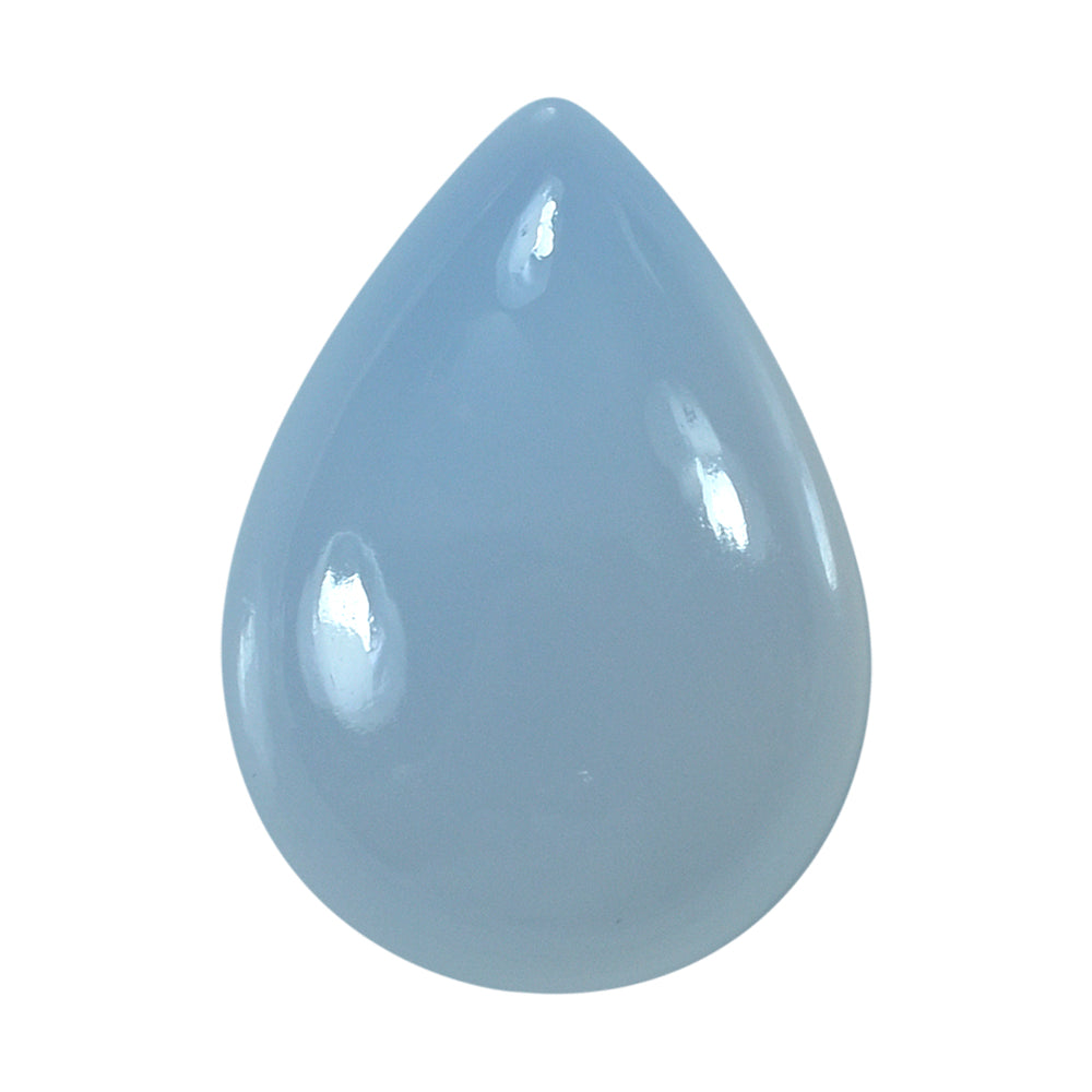 NATURAL CHALCEDONY PEAR CAB 18X13MM 9.27 Cts.