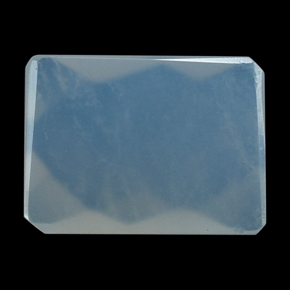 NATURAL CHALCEDONY CHECKER OCTAGON CAB (MEDIUM/CLEAN) 8X6MM 1.33 Cts.