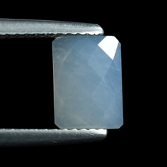 NATURAL CHALCEDONY CHECKER OCTAGON CAB (MEDIUM/CLEAN) 8X6MM 1.33 Cts.