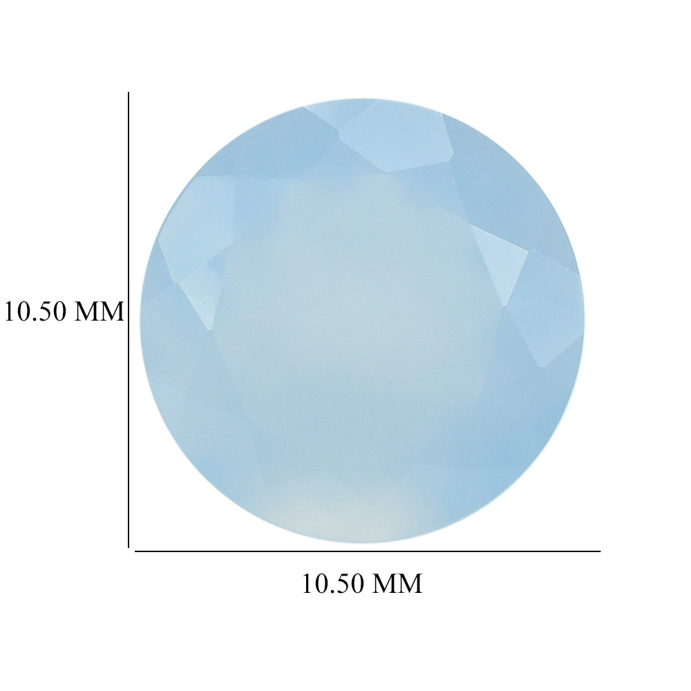 NATURAL CHALCEDONY CUT ROUND 10.50MM 3.69 Cts.