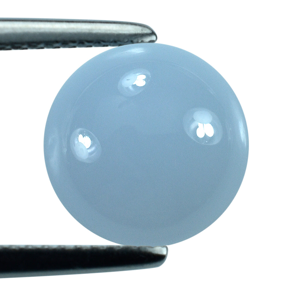 NATURAL CHALCEDONY LENTIL ROUND 11MM 5.30 Cts.