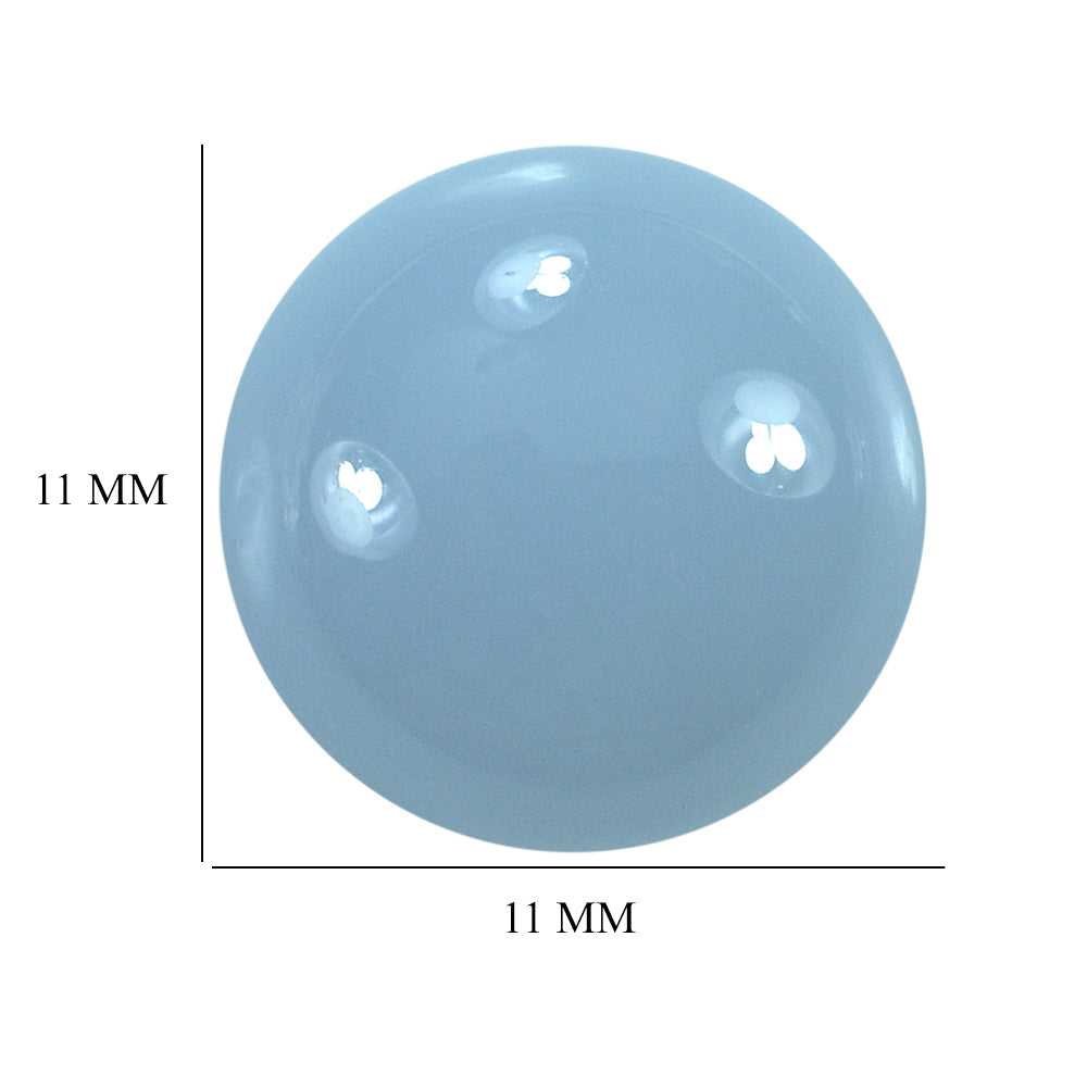 NATURAL CHALCEDONY LENTIL ROUND 11MM 5.30 Cts.